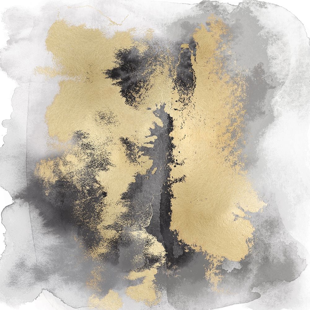Gray Mist with Gold II art print by Bella Riley for $57.95 CAD