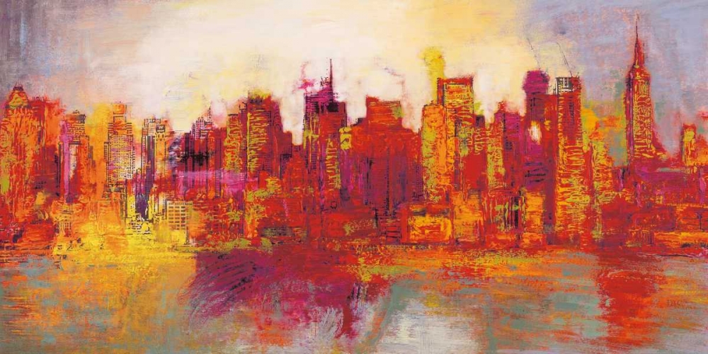 Abstract New York City art print by Brian Carter for $57.95 CAD