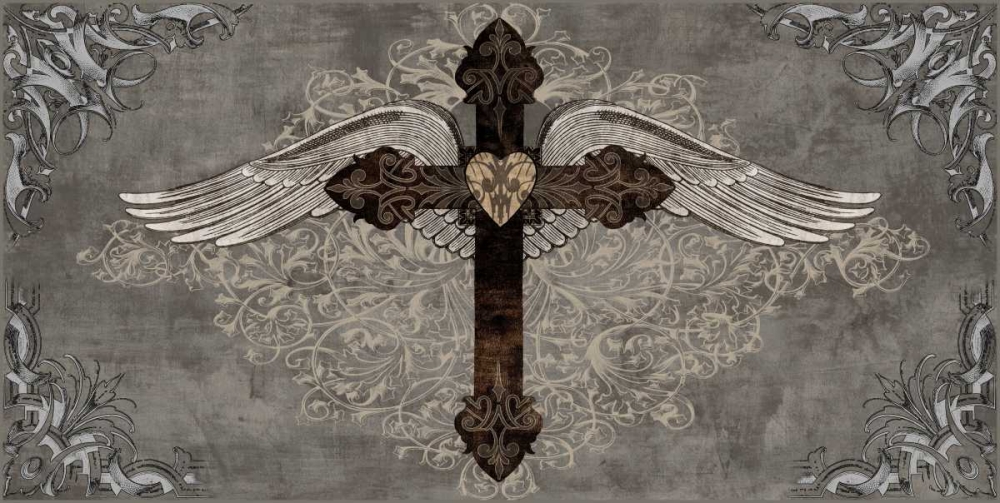 Cross with Wings art print by Brandon Glover for $57.95 CAD