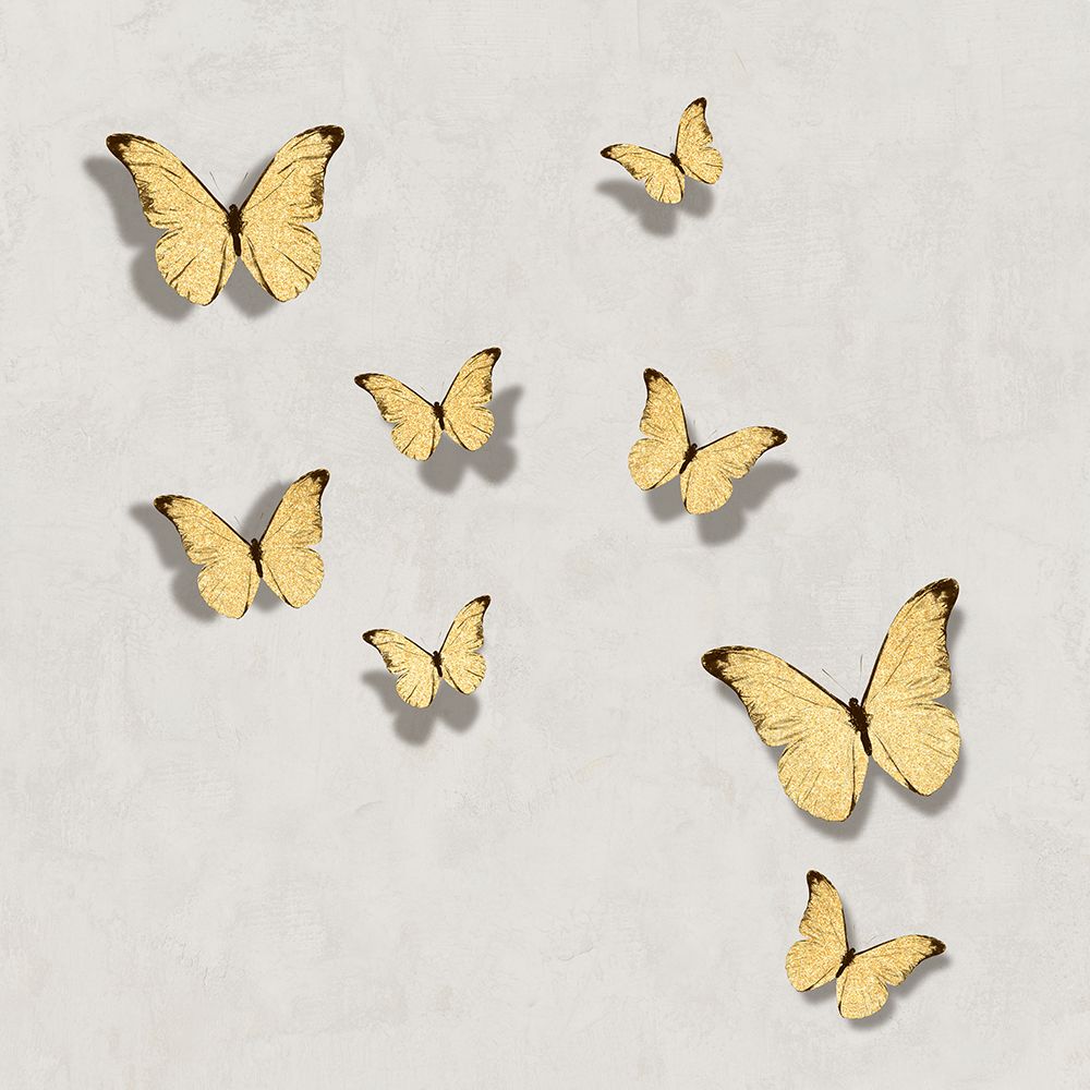 Gold Butterflies IV art print by Tina Blakely for $57.95 CAD