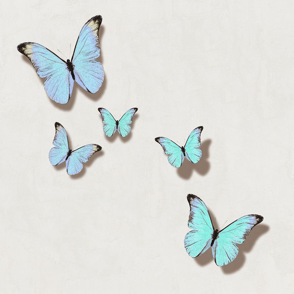 Aqua Butterflies II art print by Tina Blakely for $57.95 CAD