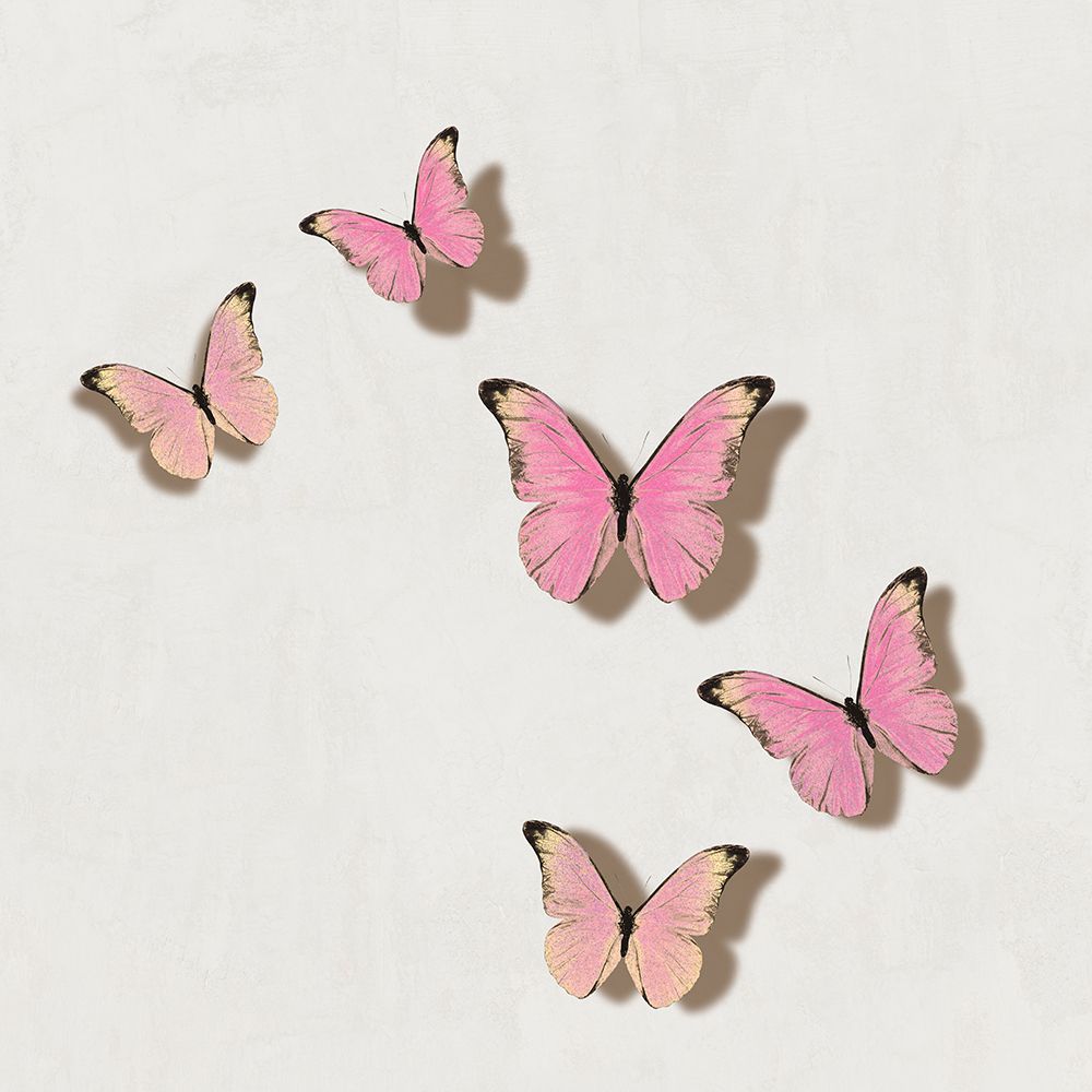 Pink Butterflies II art print by Tina Blakely for $57.95 CAD