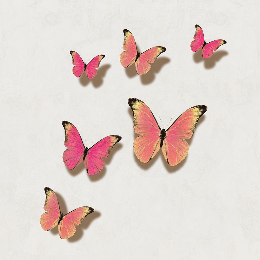 Pink Butterflies IV art print by Tina Blakely for $57.95 CAD