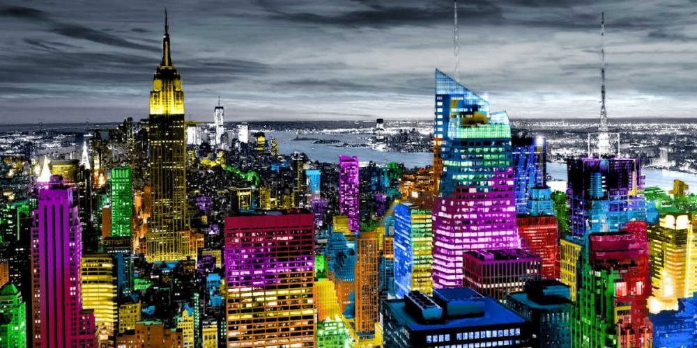 NYC In Living Color I art print by Carly Ames for $57.95 CAD