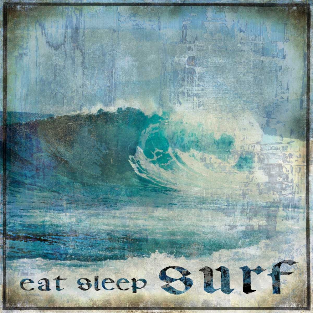 Eat Sleep Surf art print by Charlie Carter for $57.95 CAD
