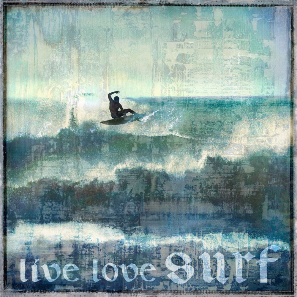 Live Love Surf art print by Charlie Carter for $57.95 CAD