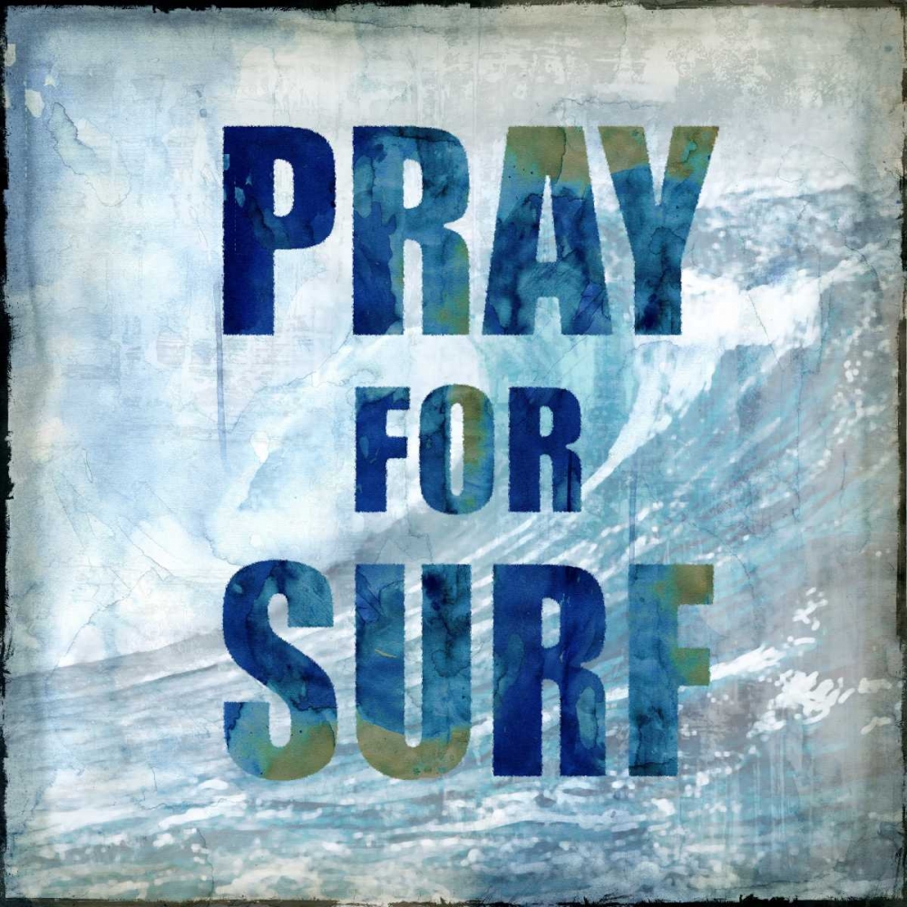 Pray For Surf art print by Charlie Carter for $57.95 CAD