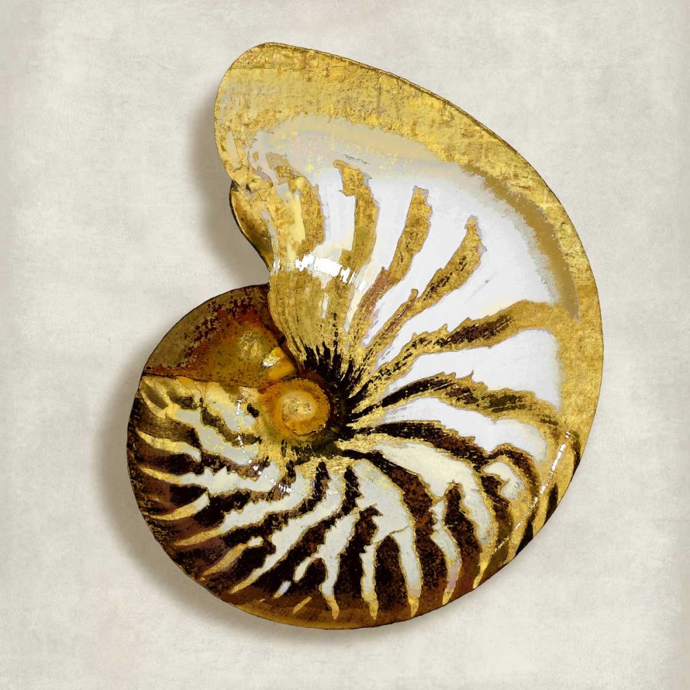Golden Ocean Gems on Ivory II art print by Caroline Kelly for $57.95 CAD