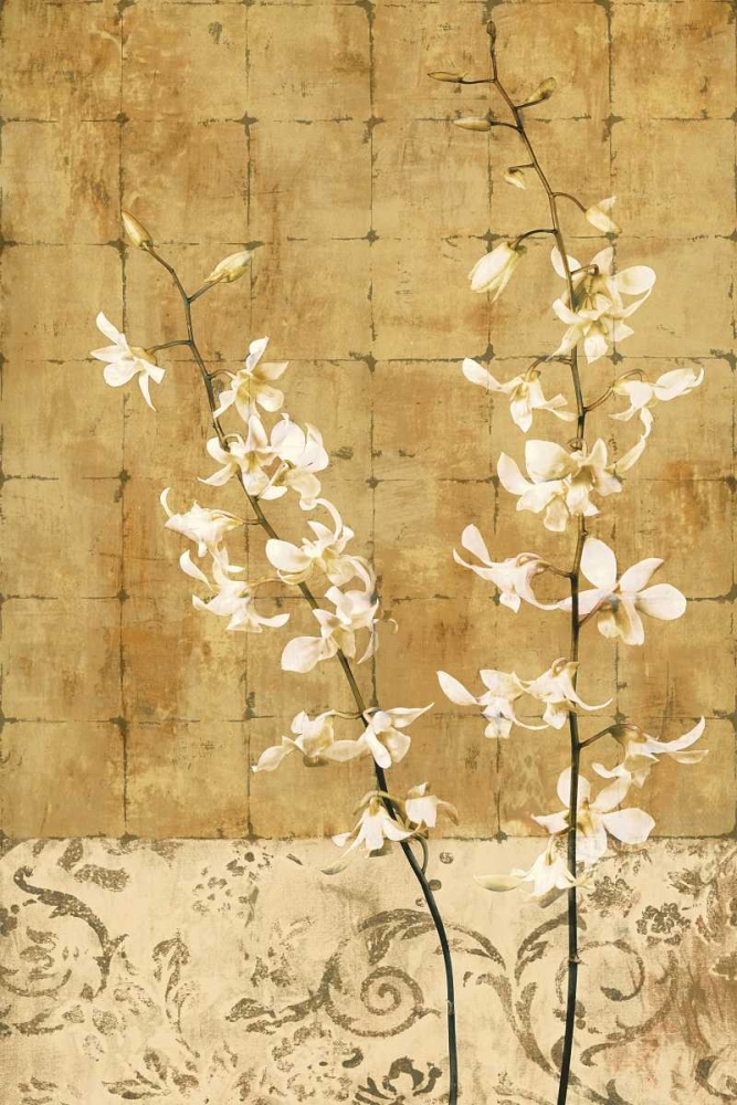 Blossoms in Gold I art print by Chris Donovan for $57.95 CAD