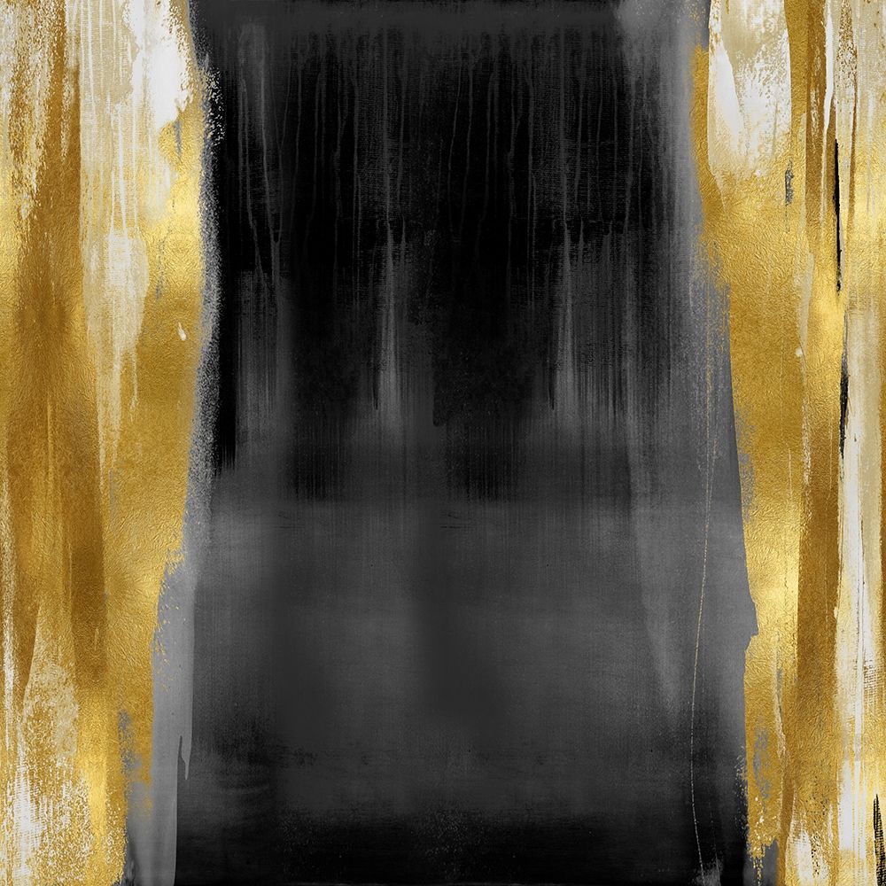 Free Fall Gray with Gold II art print by Christine Wright for $57.95 CAD
