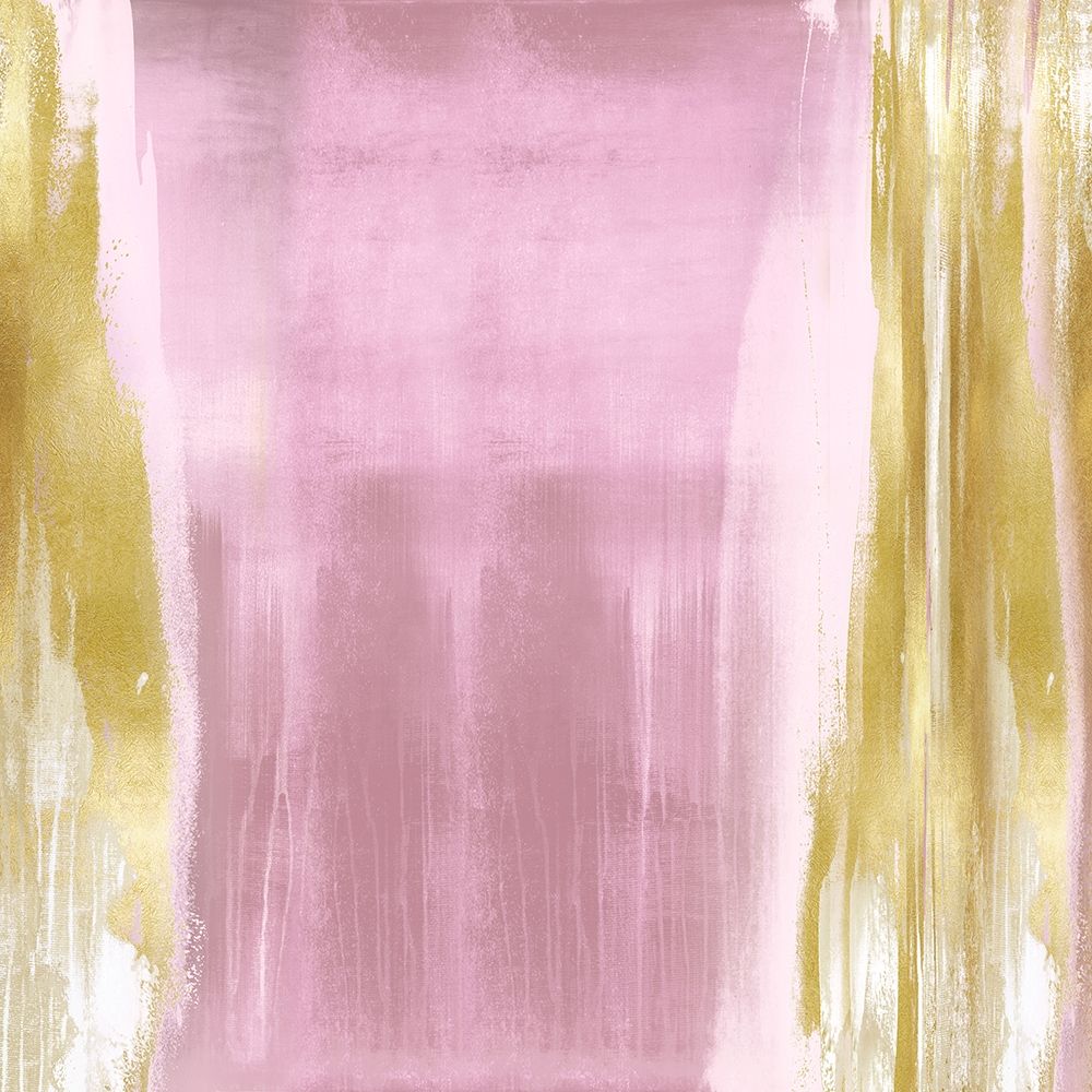 Free Fall Pink with Gold II art print by Christine Wright for $57.95 CAD