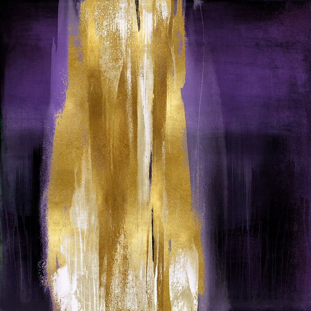 Free Fall Purple with Gold I art print by Christine Wright for $57.95 CAD