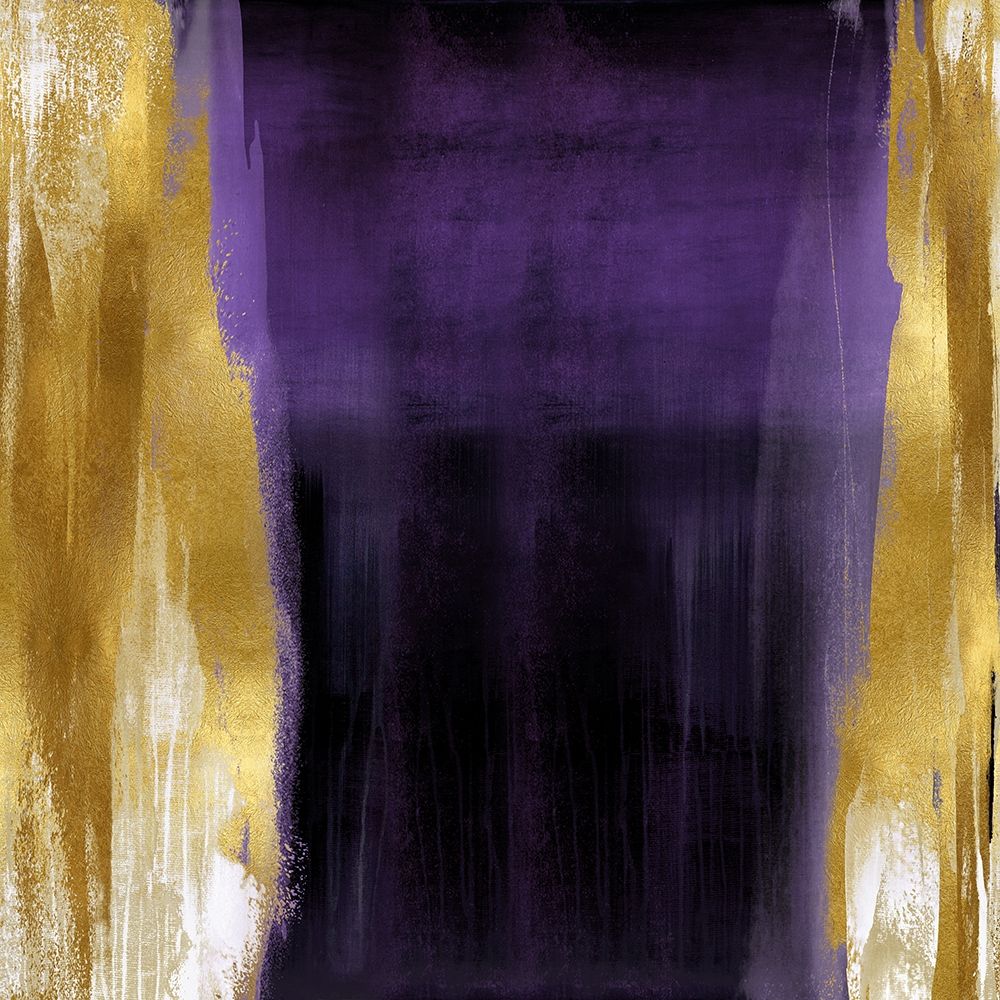 Free Fall Purple with Gold II art print by Christine Wright for $57.95 CAD