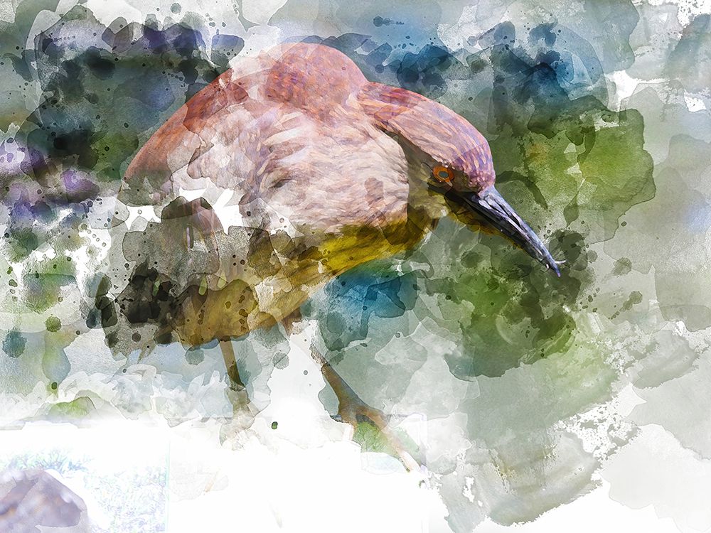 Large Bird on Green art print by Chamira Young for $57.95 CAD