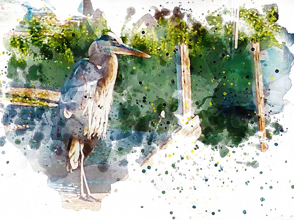 Heron art print by Chamira Young for $57.95 CAD