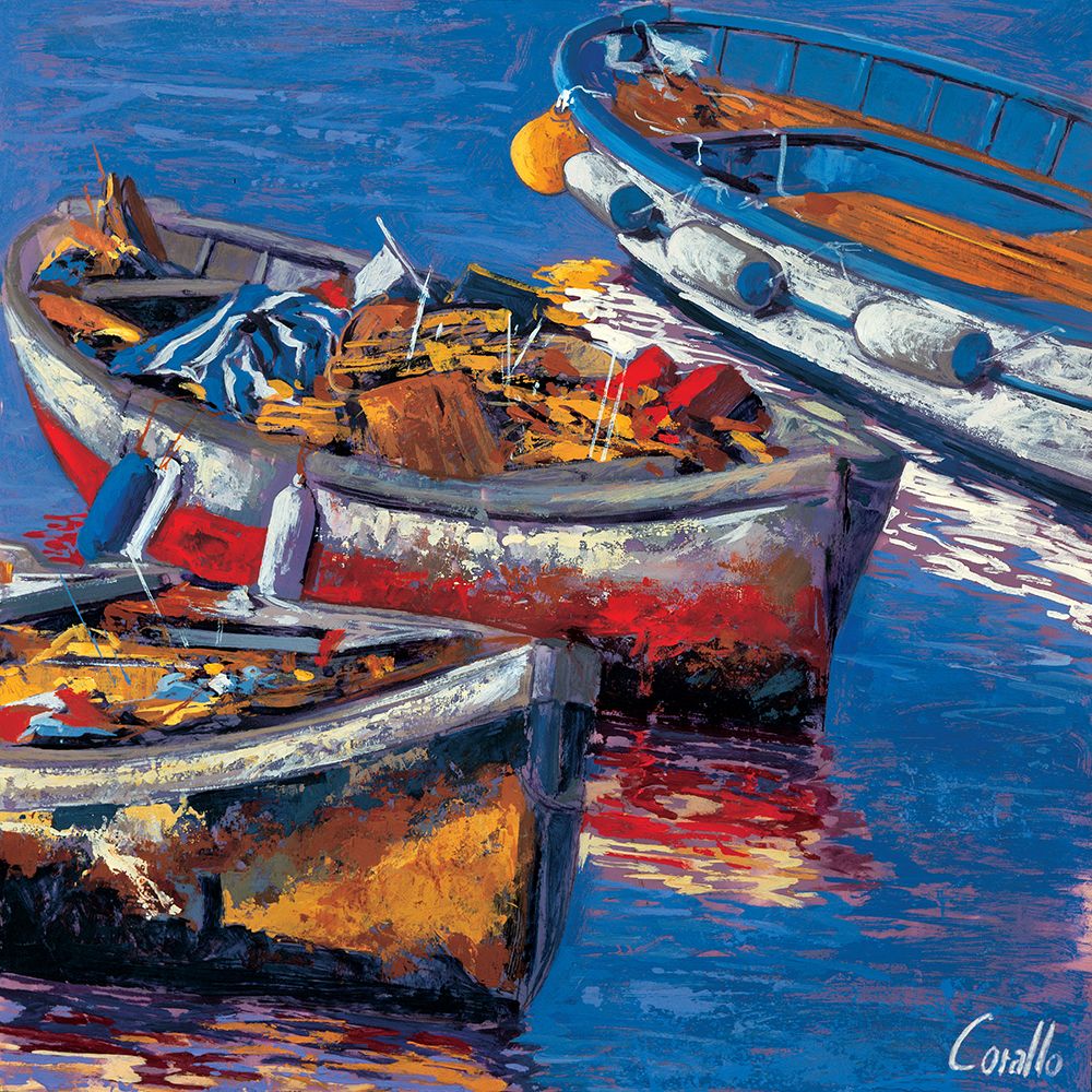 Barche allormeggio art print by Daniela Corallo for $57.95 CAD