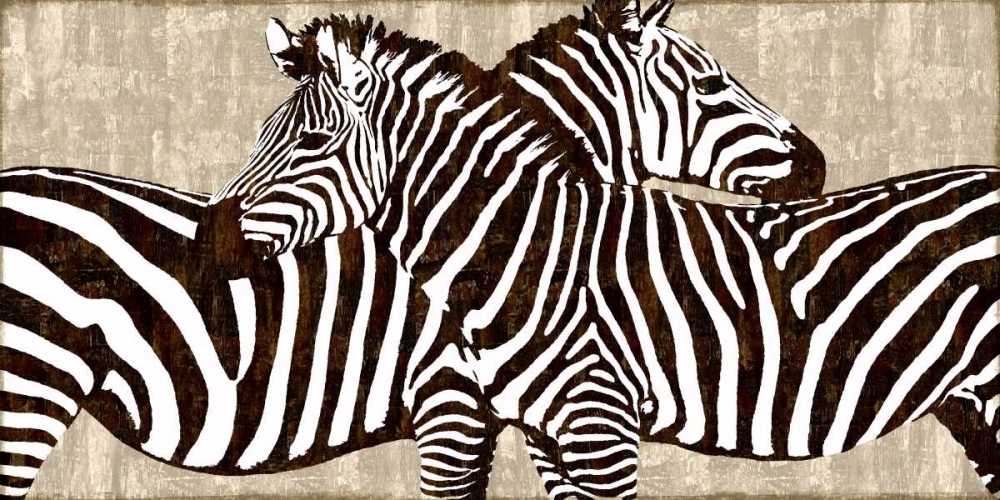 Zebra Gathering art print by Darren Davison for $57.95 CAD