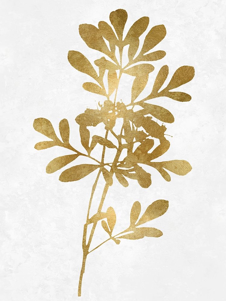 Nature Gold on White II art print by Danielle Carson for $57.95 CAD