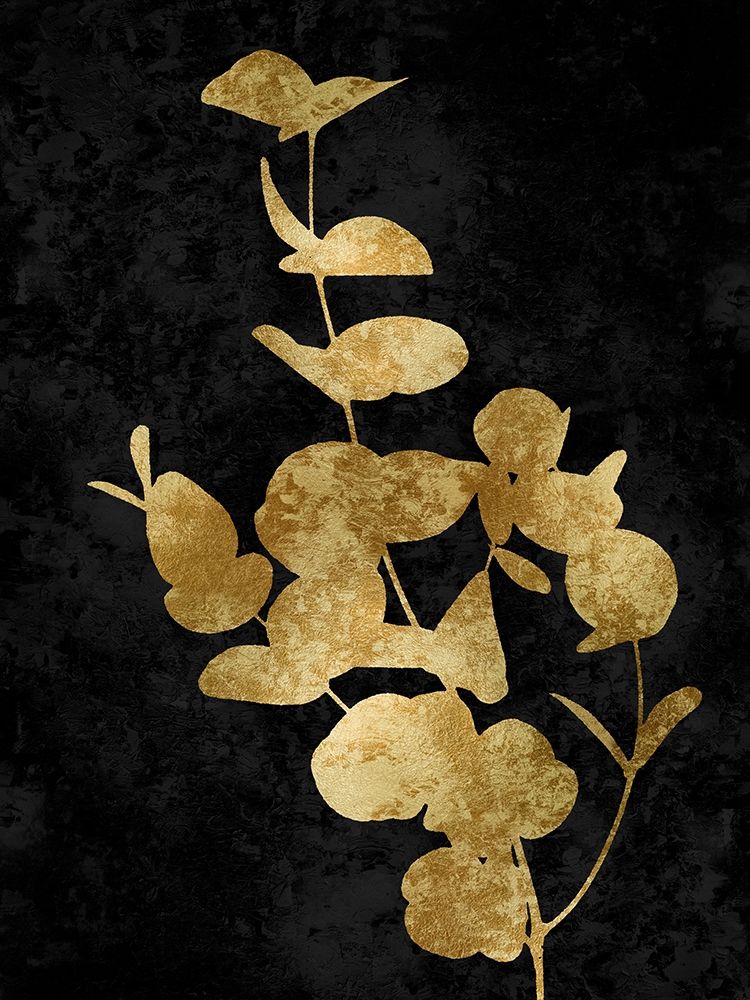 Nature Gold on Black I art print by Danielle Carson for $57.95 CAD