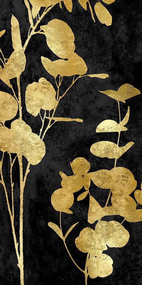 Nature Panel Gold on Black II art print by Danielle Carson for $57.95 CAD