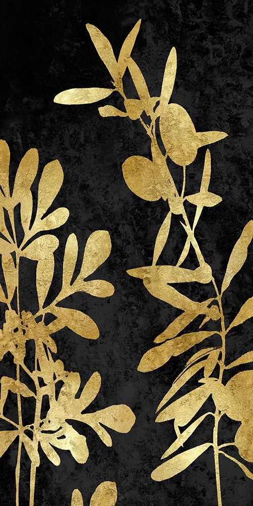 Nature Panel Gold on Black III art print by Danielle Carson for $57.95 CAD