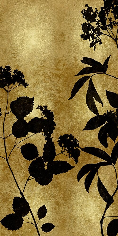 Nature Panel Black on Gold II art print by Danielle Carson for $57.95 CAD