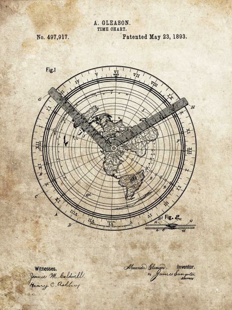 Time Chart - 1893 art print by Dan Sproul for $57.95 CAD