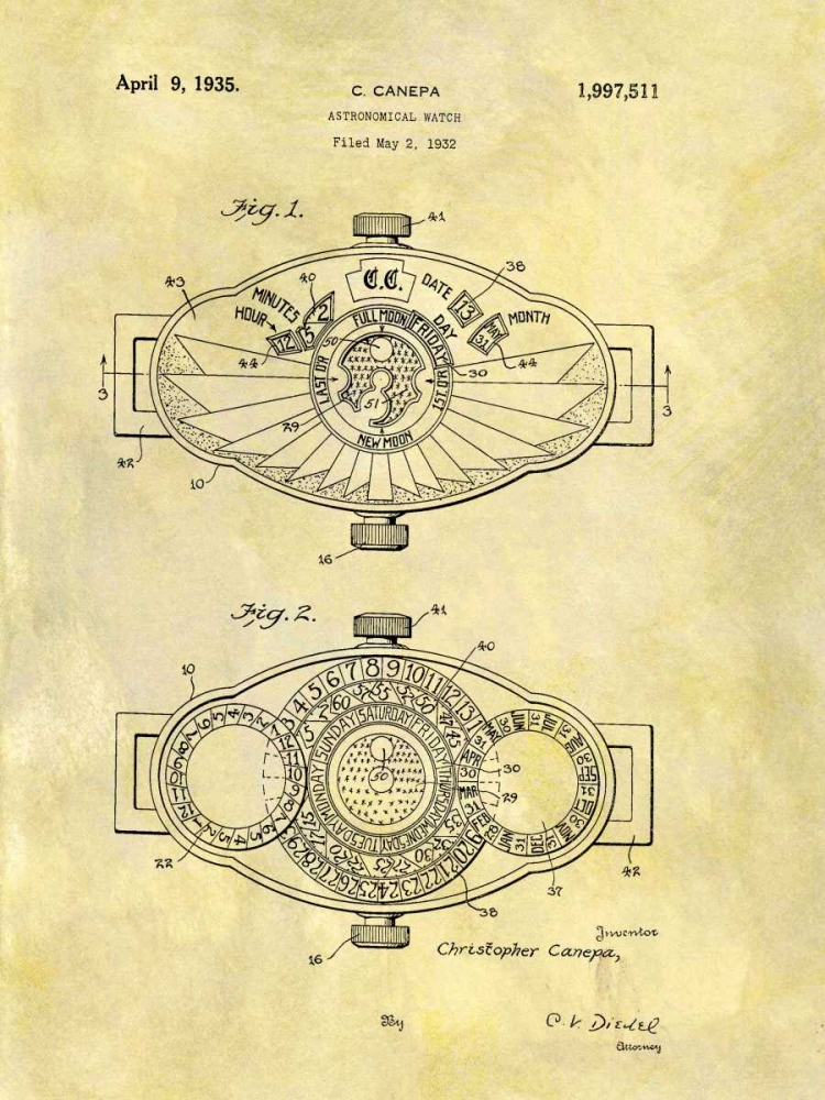Astronomical Watch - 1932 art print by Dan Sproul for $57.95 CAD