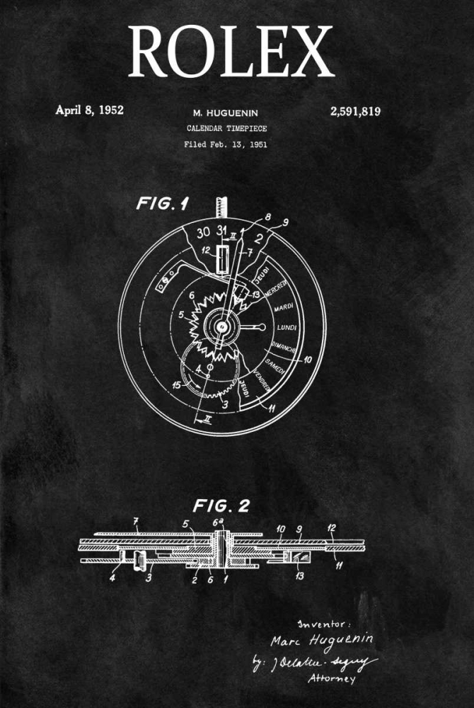Rolex Calendar Time Piece - 195 art print by Dan Sproul for $57.95 CAD