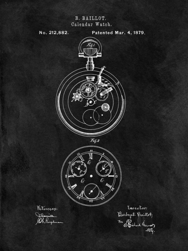 Calendar Watch - 1879-Black art print by Dan Sproul for $57.95 CAD