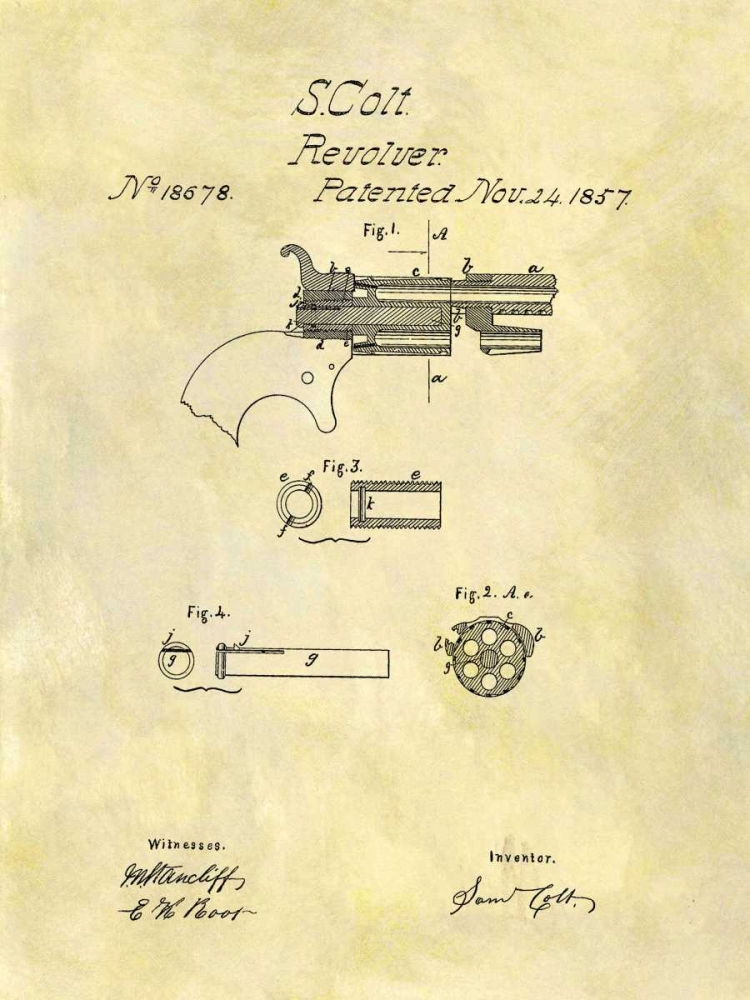 Colt Revolver - 1857 art print by Dan Sproul for $57.95 CAD