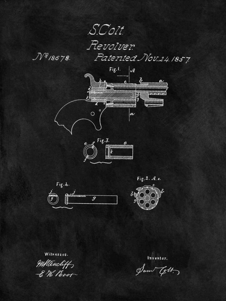 Colt Revolver - 1857-Black art print by Dan Sproul for $57.95 CAD