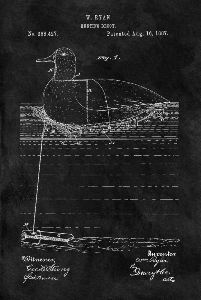 Hunting Decoy - 1887-Black art print by Dan Sproul for $57.95 CAD