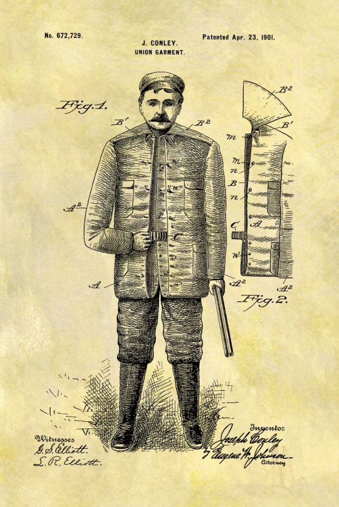 Union Garment - 1901 art print by Dan Sproul for $57.95 CAD