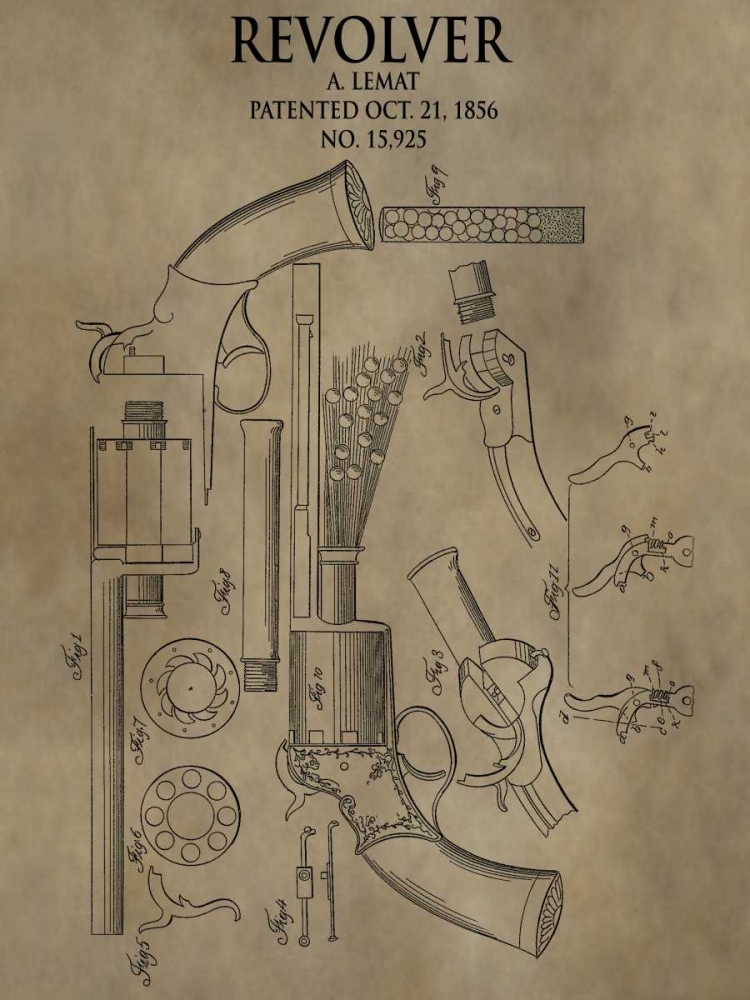Revolver. 1856 art print by Dan Sproul for $57.95 CAD