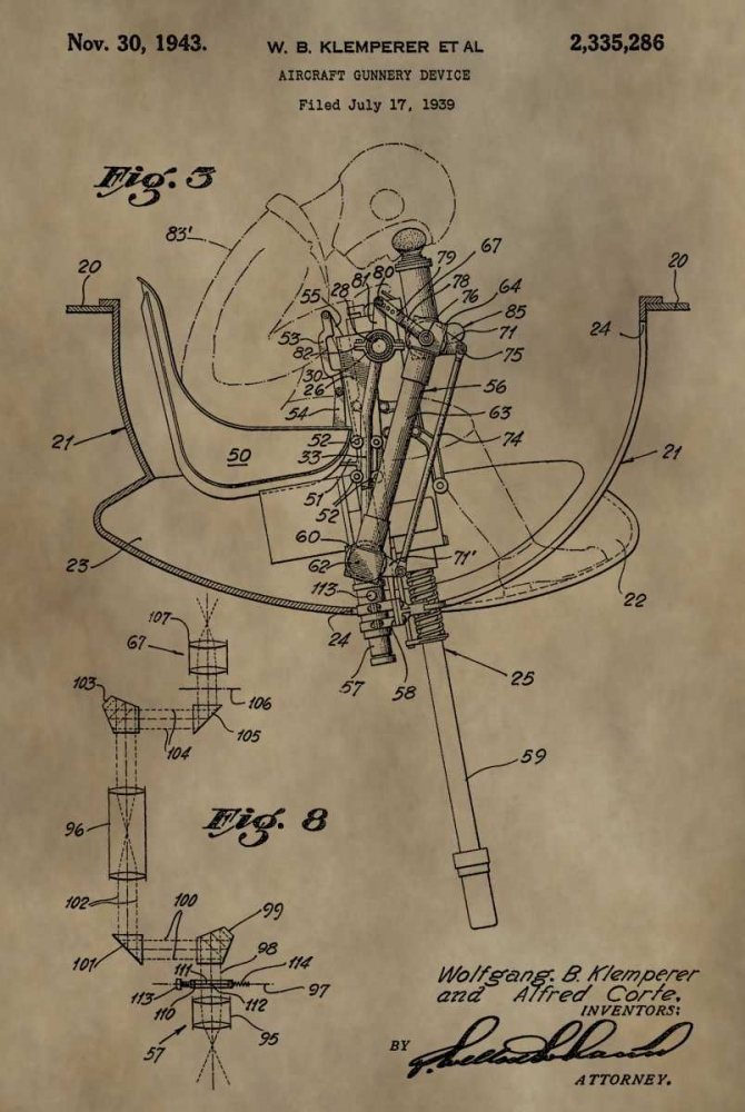 Aircraft Gunnery Device - 1939 art print by Dan Sproul for $57.95 CAD