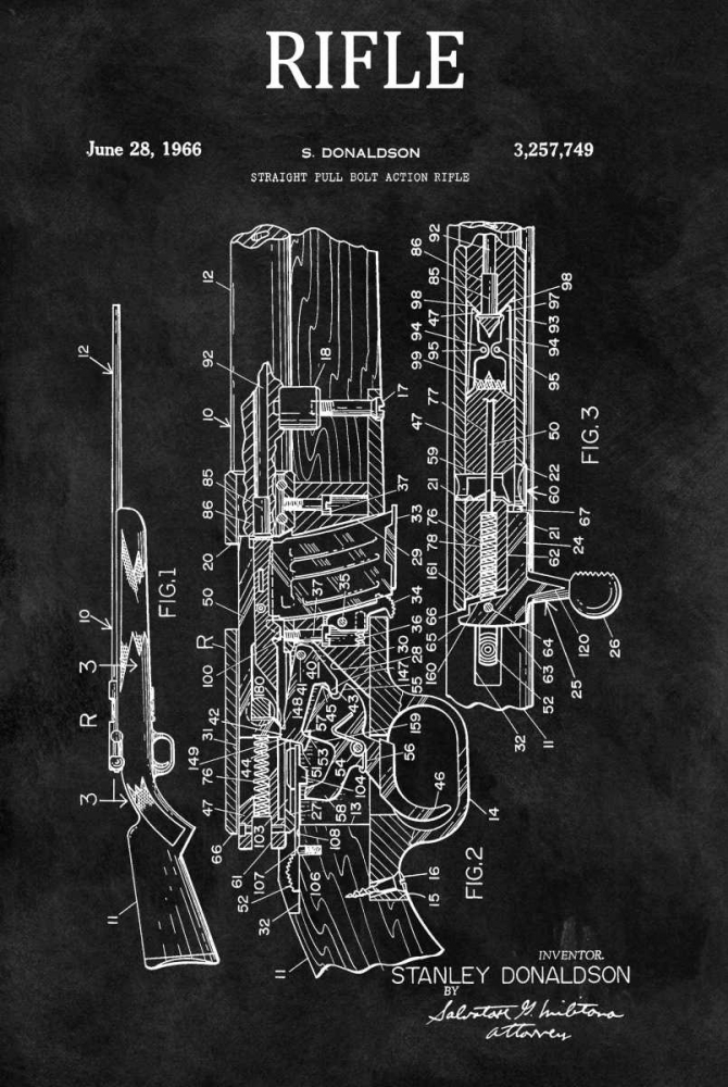 Straight Full Bolt Action Rifl art print by Dan Sproul for $57.95 CAD