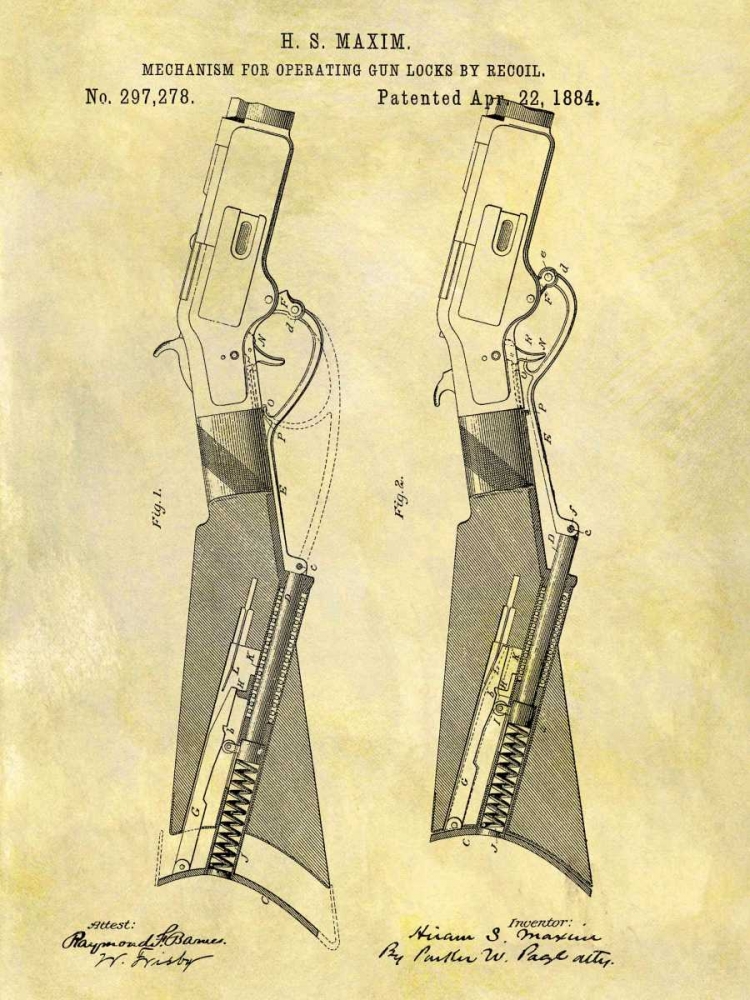 Gun Lock Recoil - 1884 art print by Dan Sproul for $57.95 CAD