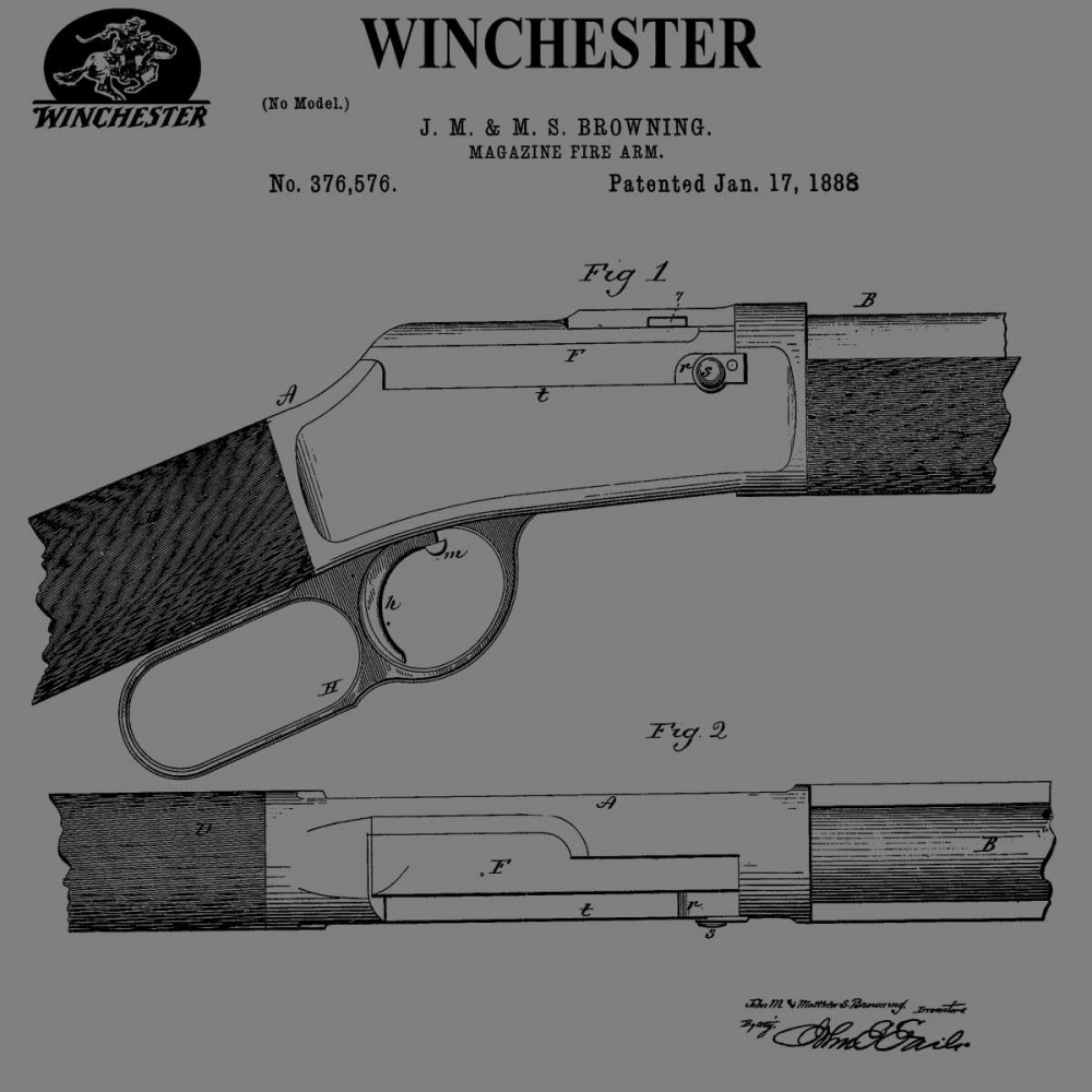 Winchester Magazine Fire Arm, art print by Dan Sproul for $57.95 CAD