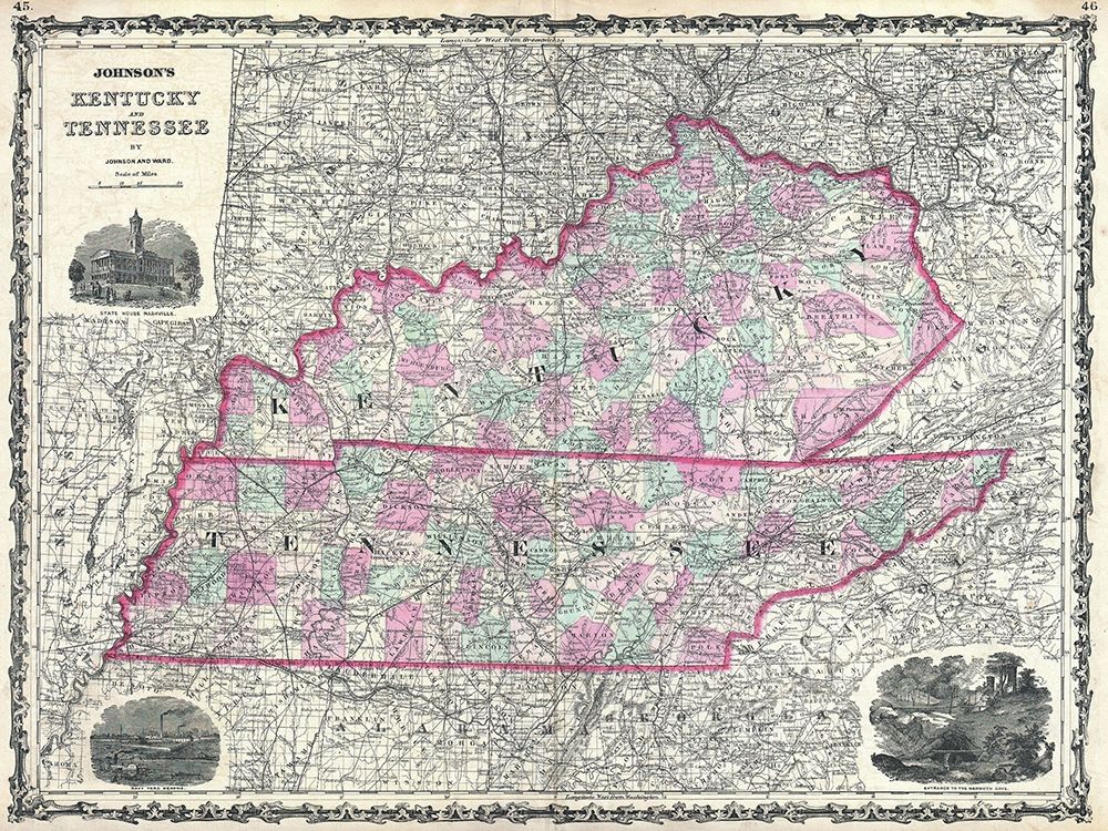 Kentucky and Tennessee art print by Dan Sproul for $57.95 CAD