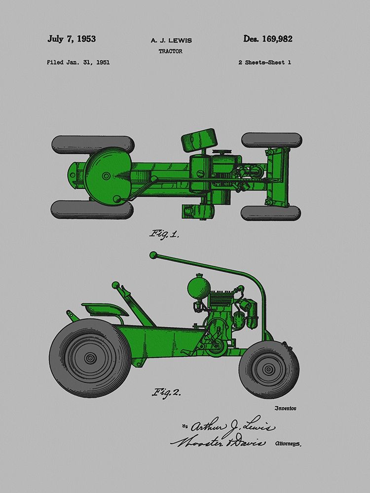 Tractor 1953 art print by Dan Sproul for $57.95 CAD