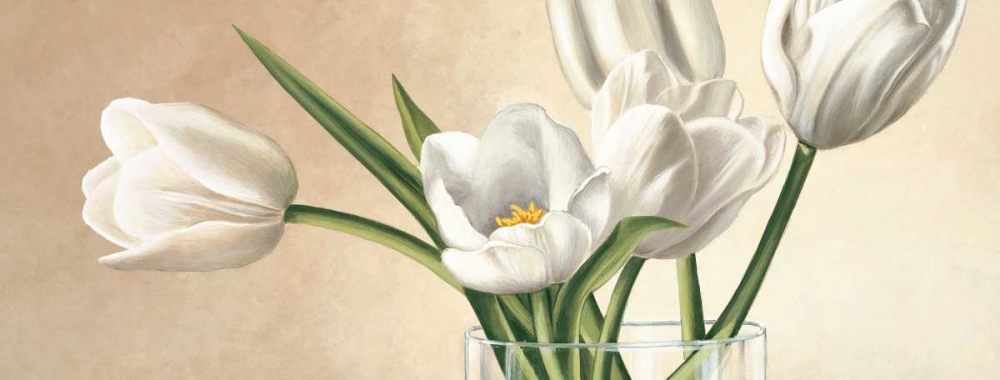 Vaso con tulipani bianchi art print by Eva Barberini for $57.95 CAD