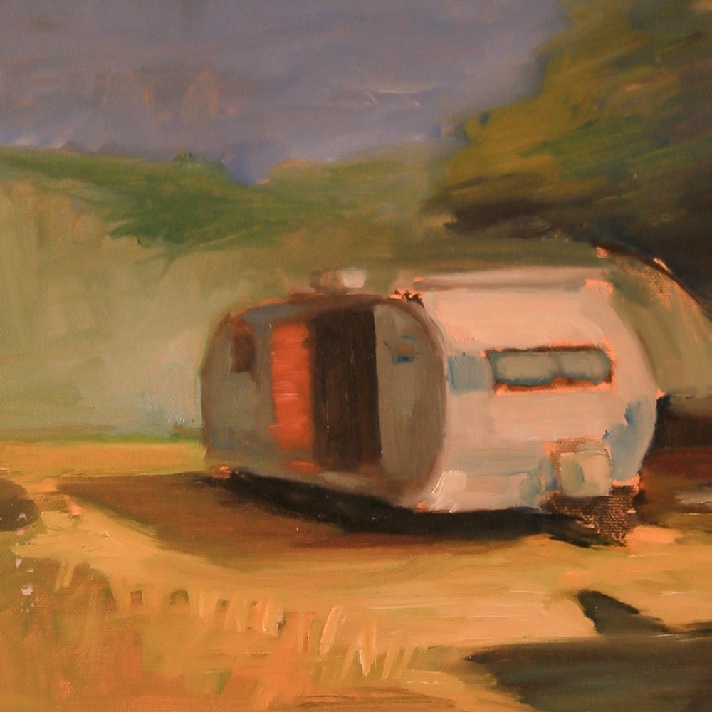Vintage Camper art print by Eddie Barbini for $57.95 CAD