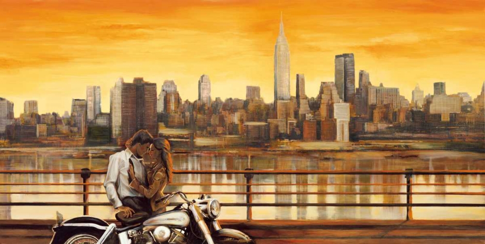 Lovers in New York art print by Edoardo Rovere for $57.95 CAD