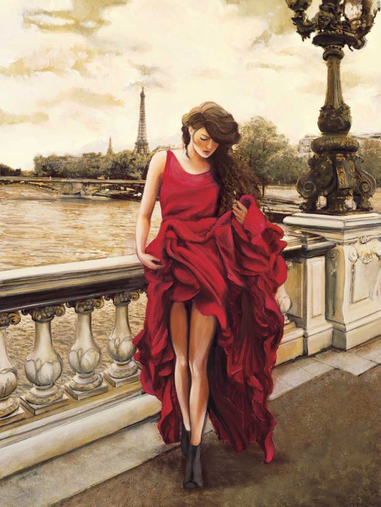 Woman in Paris art print by Edoardo Rovere for $57.95 CAD