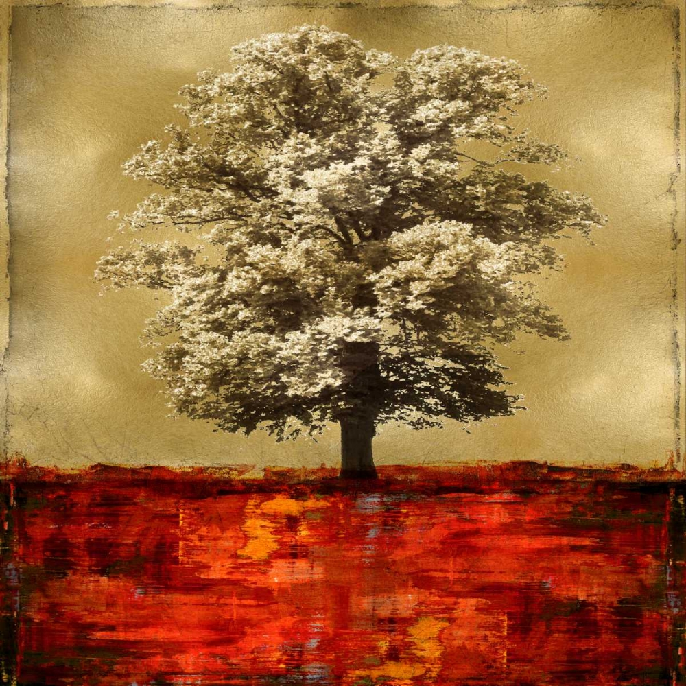 Stately - Red on Gold art print by Eric Turner for $57.95 CAD