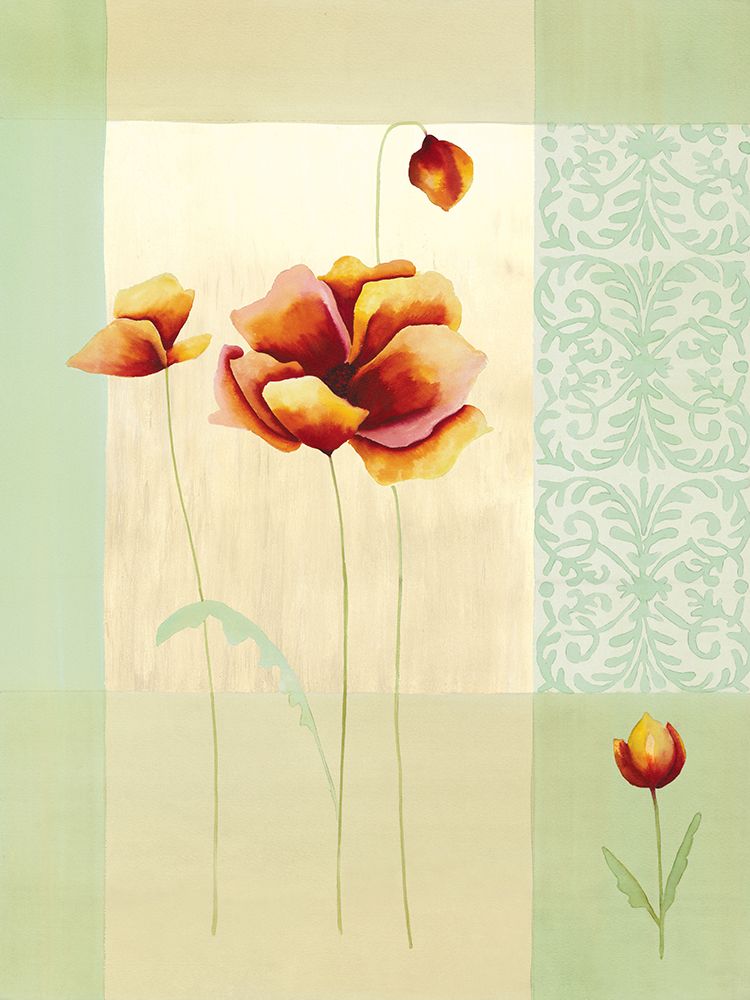 Tulipes et coquelicots II art print by Genevieve Boulez for $57.95 CAD