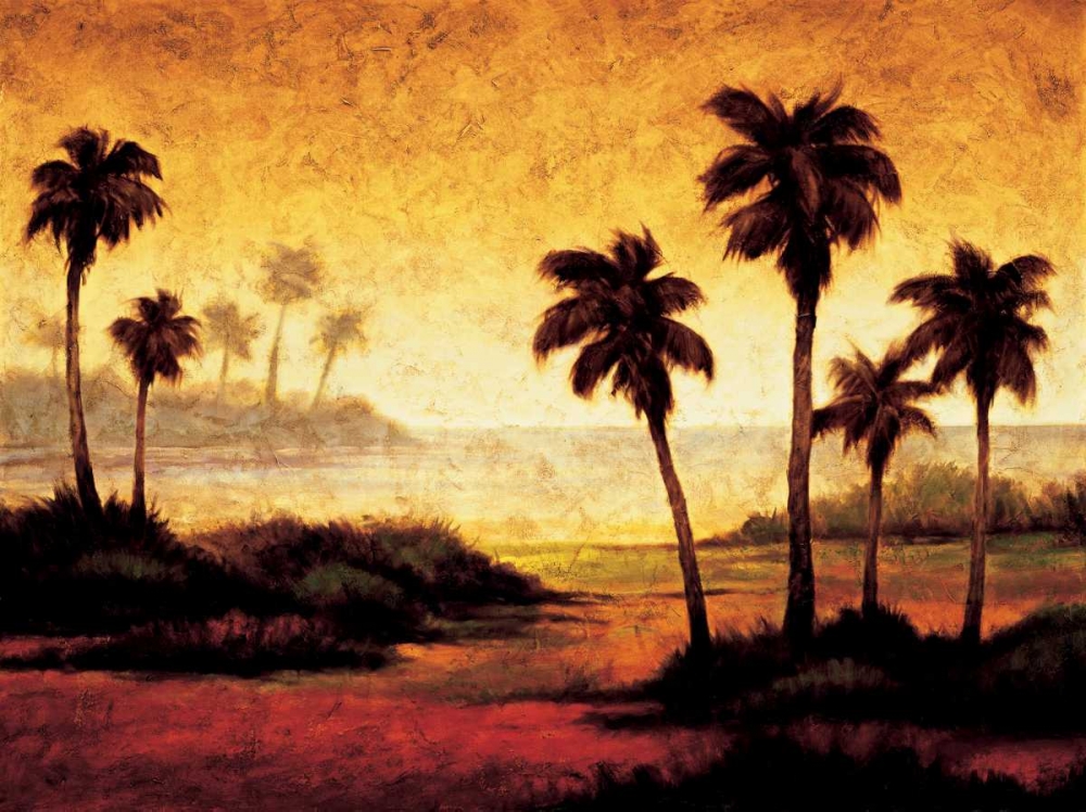 Sunset Palms II art print by Gregory Williams for $57.95 CAD