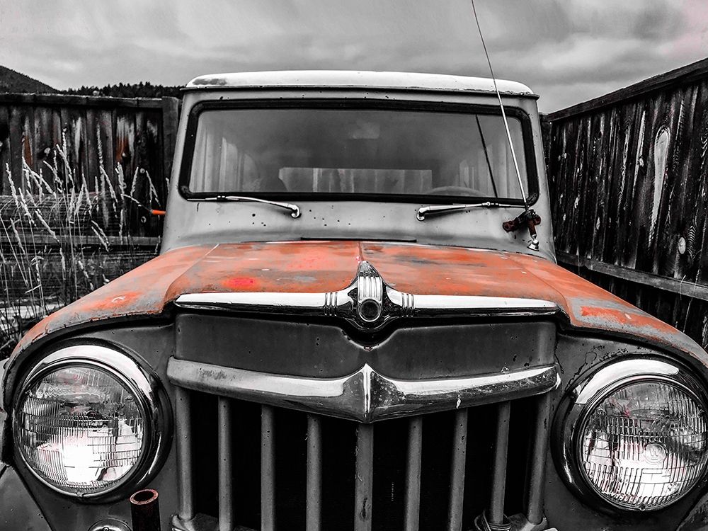 Willys front Rust art print by Heidi Bannon for $57.95 CAD