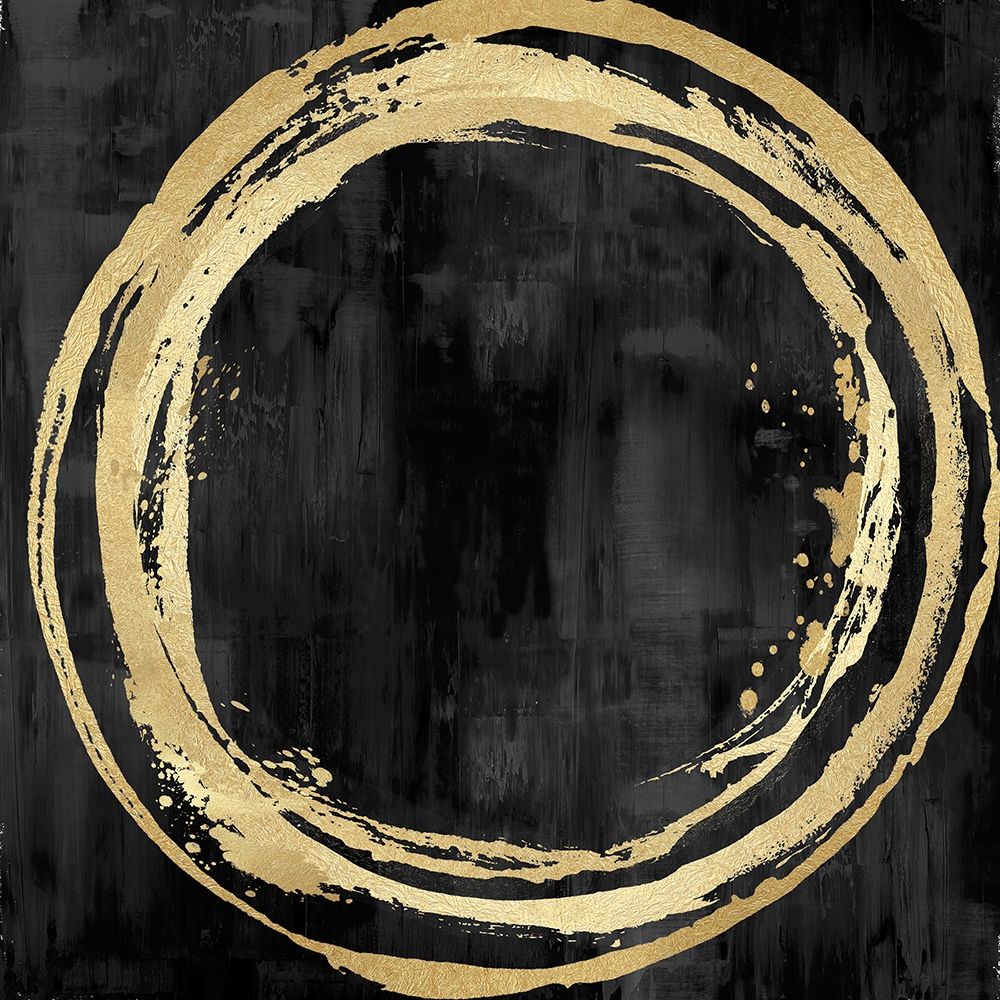 Circle Gold on Black I art print by Natalie Harris for $57.95 CAD